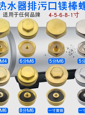 全新电热水器镁棒螺帽配件排污口堵头螺丝帽通用4/5分6分8分1寸