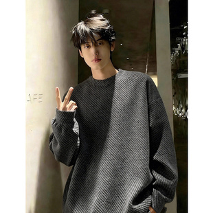 小香风满天星卫衣男女款圆领长袖t恤cleanfit高级感体恤打底外套