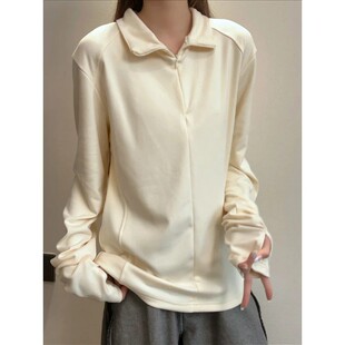 美式半高领德绒打底衫男款秋冬季弹力修身长袖t恤休闲运动训练服