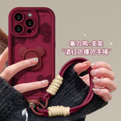 8plus情侣12mini全包se3 暴力熊支架适用苹果16手机壳iphone15 2超火6p 11promax网红xr xsmax创意7 13新款