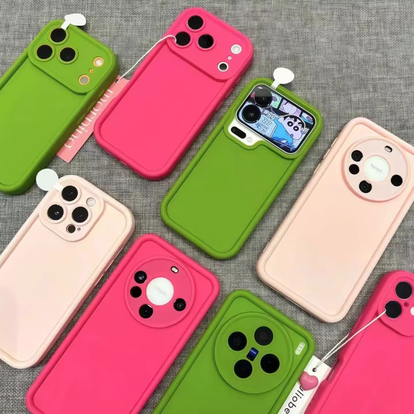 纯色糖果阶梯适用苹果17手机壳