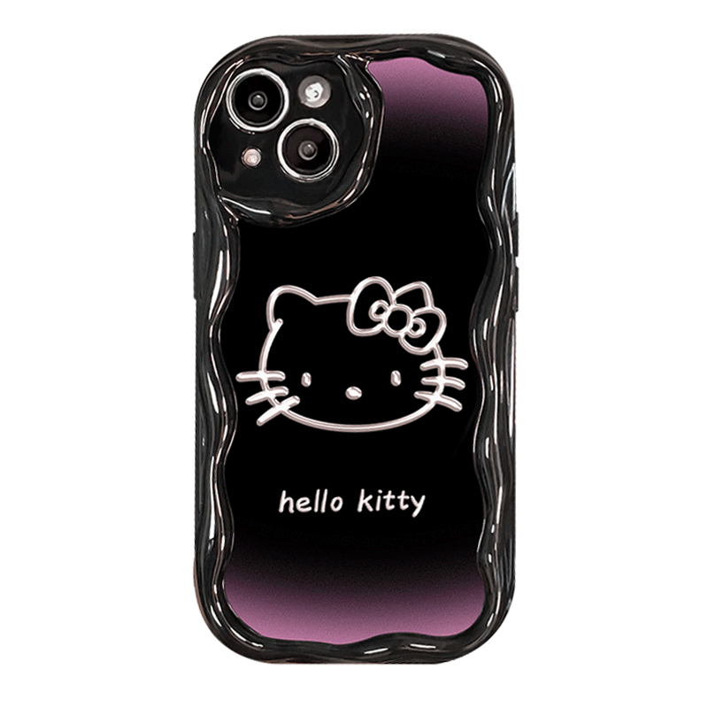 渐变凯蒂猫适用OPPOk11手机壳reno10/9/8秋冬新款a97/a58/a93s硅胶findx6/x5/x3可爱k10/k9s闺蜜a91全包a2pro