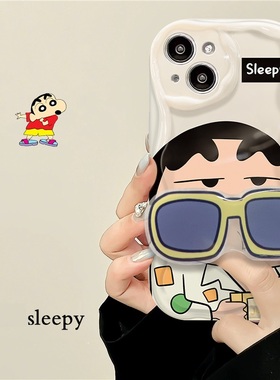 墨镜支架适用opporeno10手机壳k11x新款a97卡通k10/k9s创意reno9/8/7/6/5/4se/3男女a91防摔findx6全包a1pro