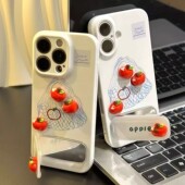 简约立体苹果镜子支架适用苹果16手机壳iPhone15promax新款 华为nova14菲林vivos30创意OPPO红米k80小米15pro