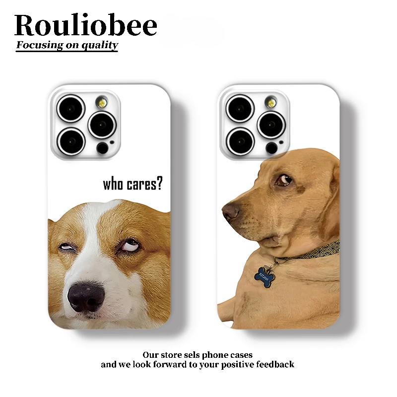 翻白眼柯基狗狗适用苹果16手机壳