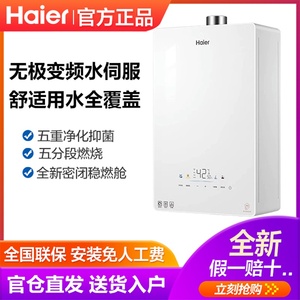Haier/海尔 JSQ31-16KE5FXPGU1水伺服恒温燃气款热水器密闭稳燃仓