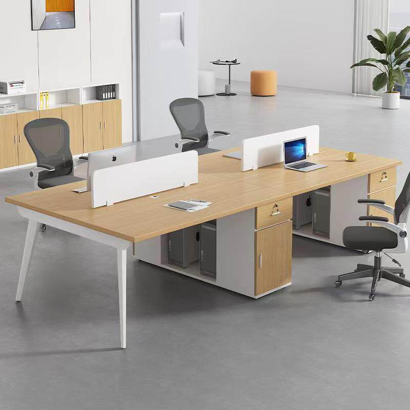 闲鱼二手家具旧货市场捡漏全新电脑办公桌椅组合带侧柜卡座员工位