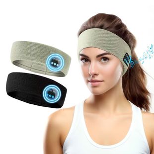 蓝牙音乐运动头巾户外健身跑步吸汗可拆洗头带通话听歌创意头巾