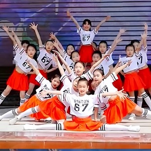 发光吧少年演出服六一儿童节女生裙子爱你舞蹈服装小朋友表演服装