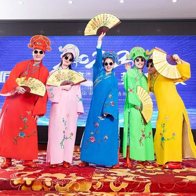 江南四大才子古装服装卡拉永远ok演出服扇子年会搞笑舞蹈衣服小品