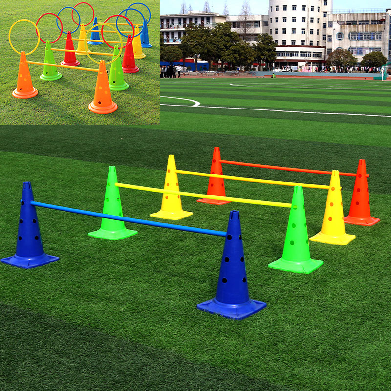 训练标志桶带孔雪糕筒跆拳道器材