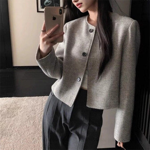 小香风外套女短款小个子春秋2026新款爆款名媛高级感春装女款上衣