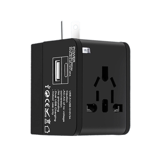 全球通转换插头快充插座出国旅行转换神器国标欧标家用万能充电器
