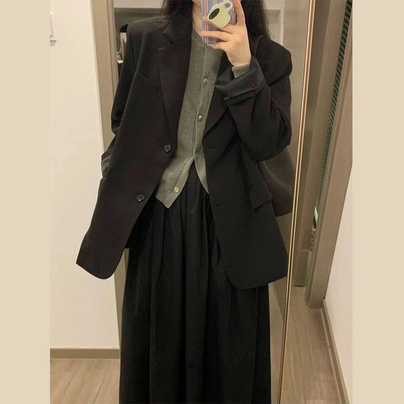 高级感西装外套女2025早