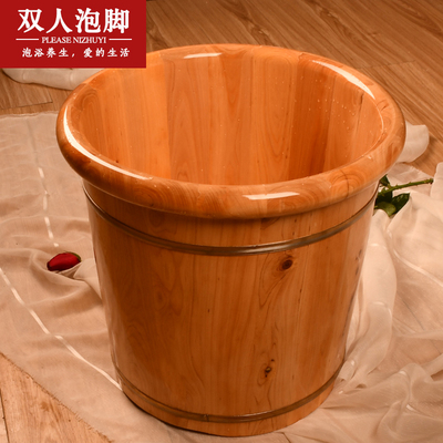 香柏木过膝泡脚木桶商用足疗木桶