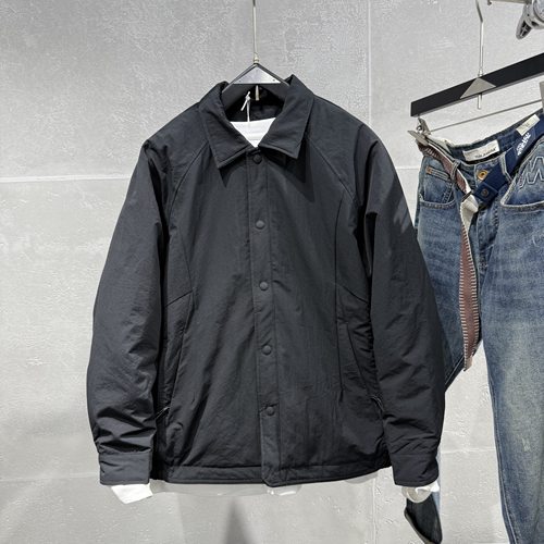 2025秋季新款男士翻领薄棉外套