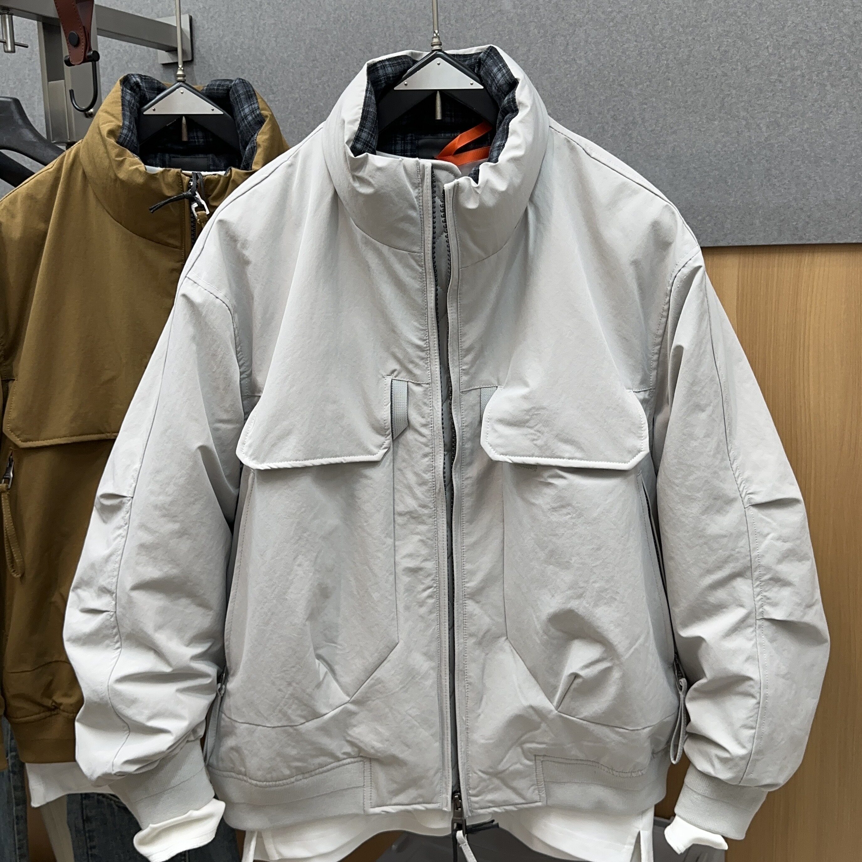 男士冬季立领90白鸭绒保暖羽绒服