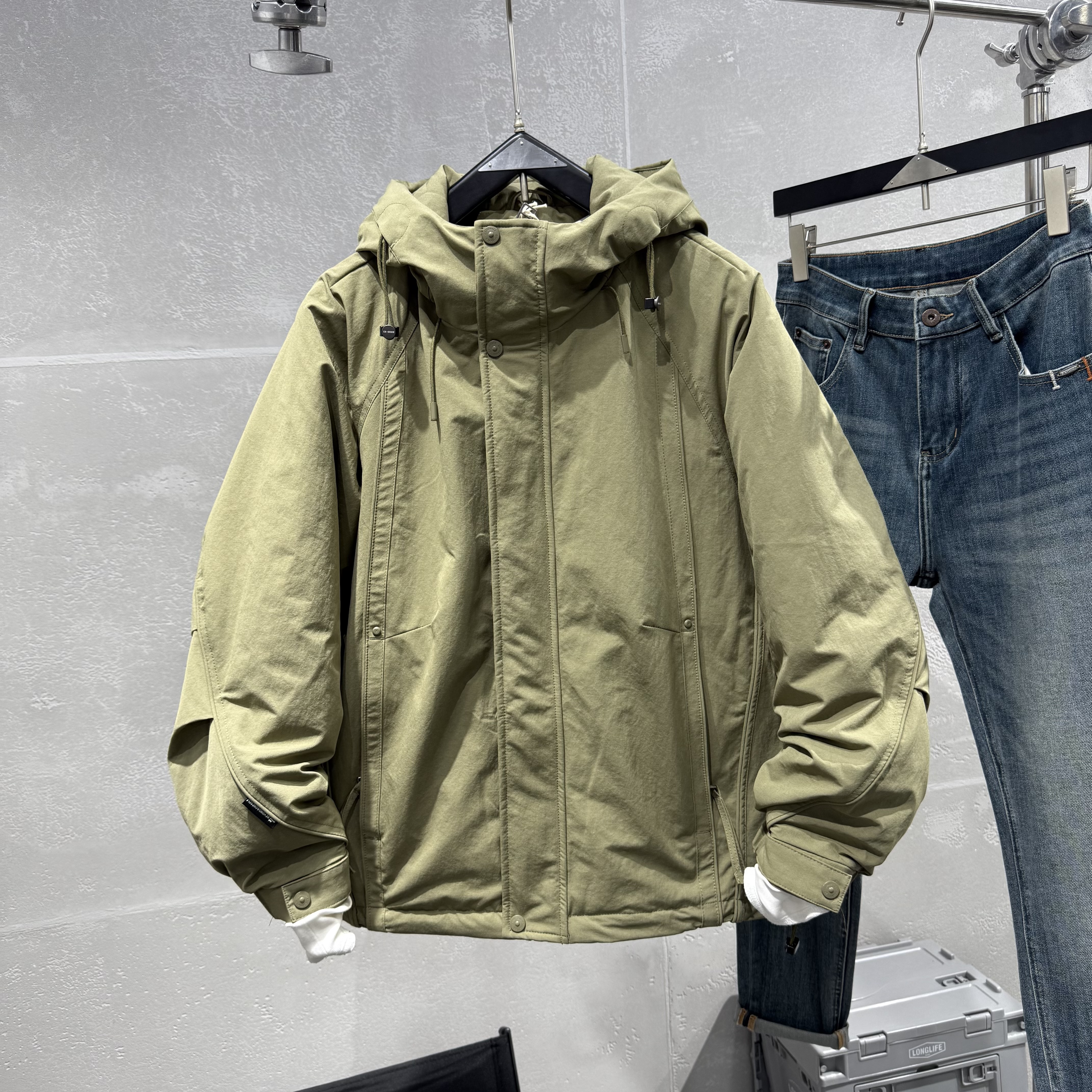 2025秋冬新款男士连帽棉服外套