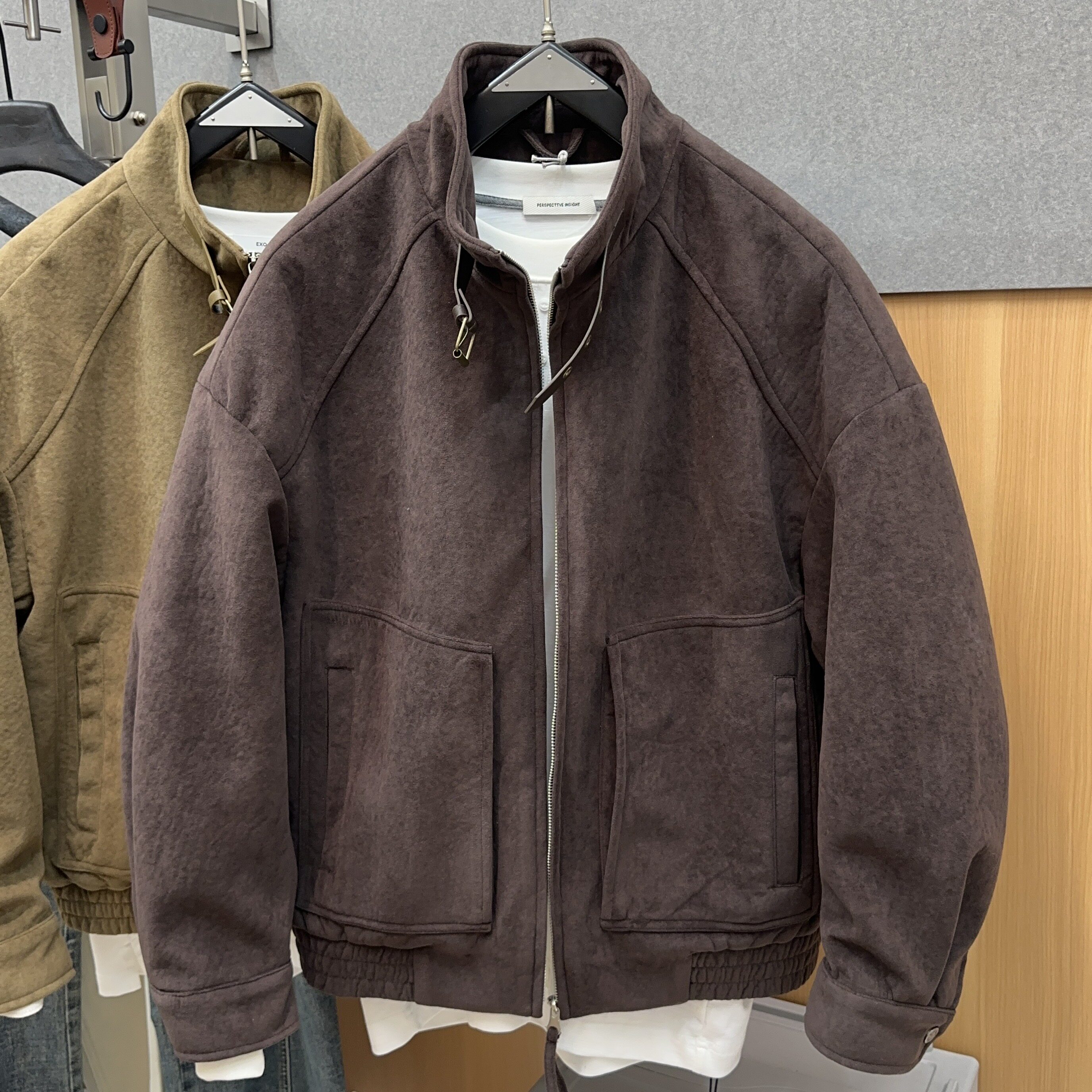 男士秋冬立领加棉宽松潮流棉服
