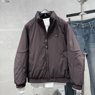 立领90绒保暖修身 新款 时尚 简约痞帅防风长袖 上衣 羽绒服男士 款 冬季