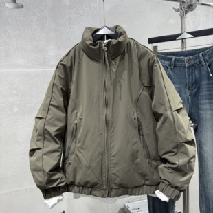 冬季 宽松痞帅防风长袖 立领新款 防寒美式 衣 羽绒服潮流保暖时尚 男士