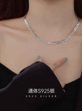跨境S925银猪鼻子项链小