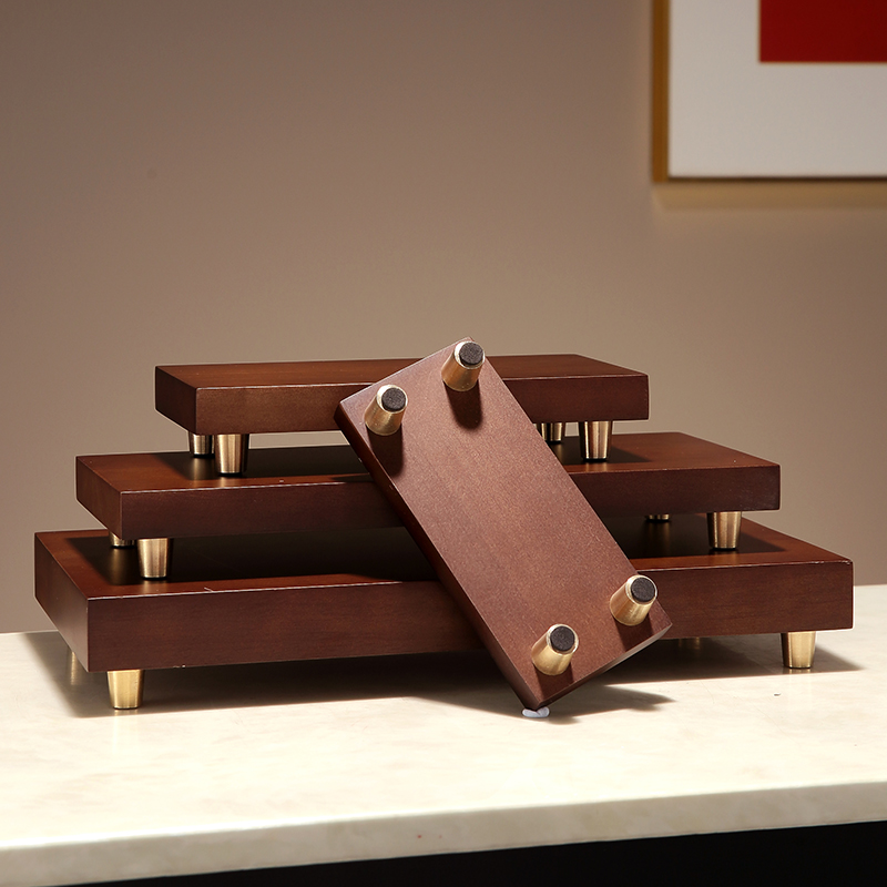 长方形底座实木工艺品增高中式花瓶佛像木质底托台奇石盆景展示台