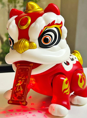2026新年国潮舞狮公仔儿童玩具