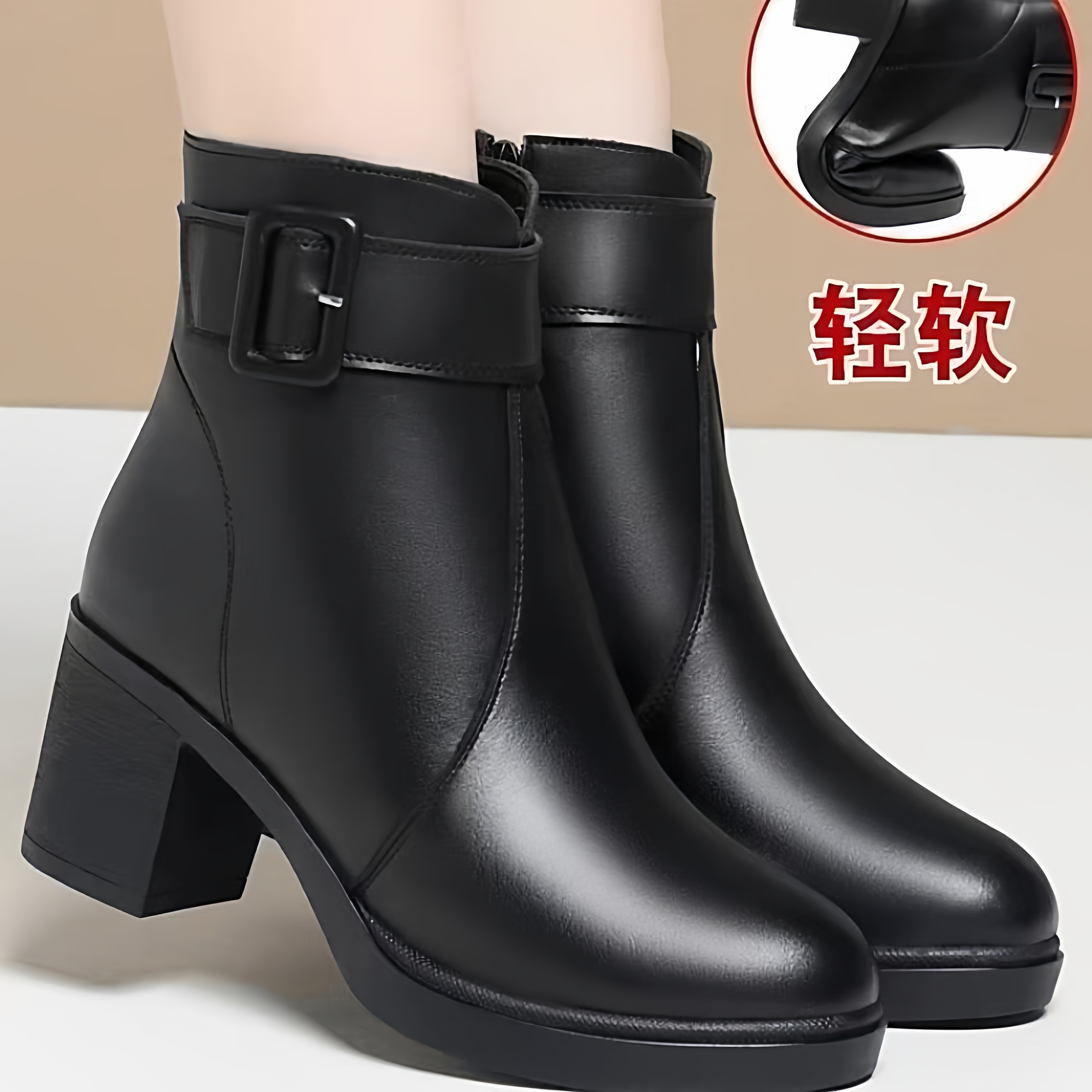 国潮爆款英伦风切尔西短靴马丁靴