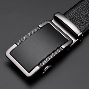 头层牛皮男士 带潮 皮带真皮自动扣腰带青年百搭商务休闲牛皮中年裤