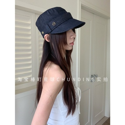 帽檐加宽！显脸小时髦牛仔平顶帽