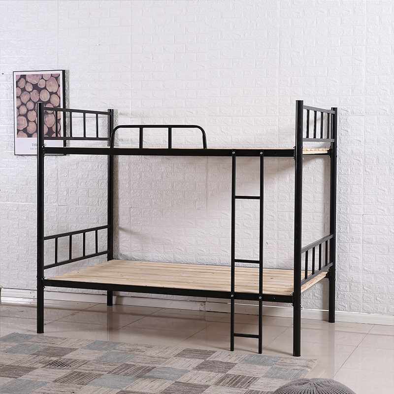 上下铺双层床铁架床两层员工宿舍高低床学生铁艺床双人床1.5m经济