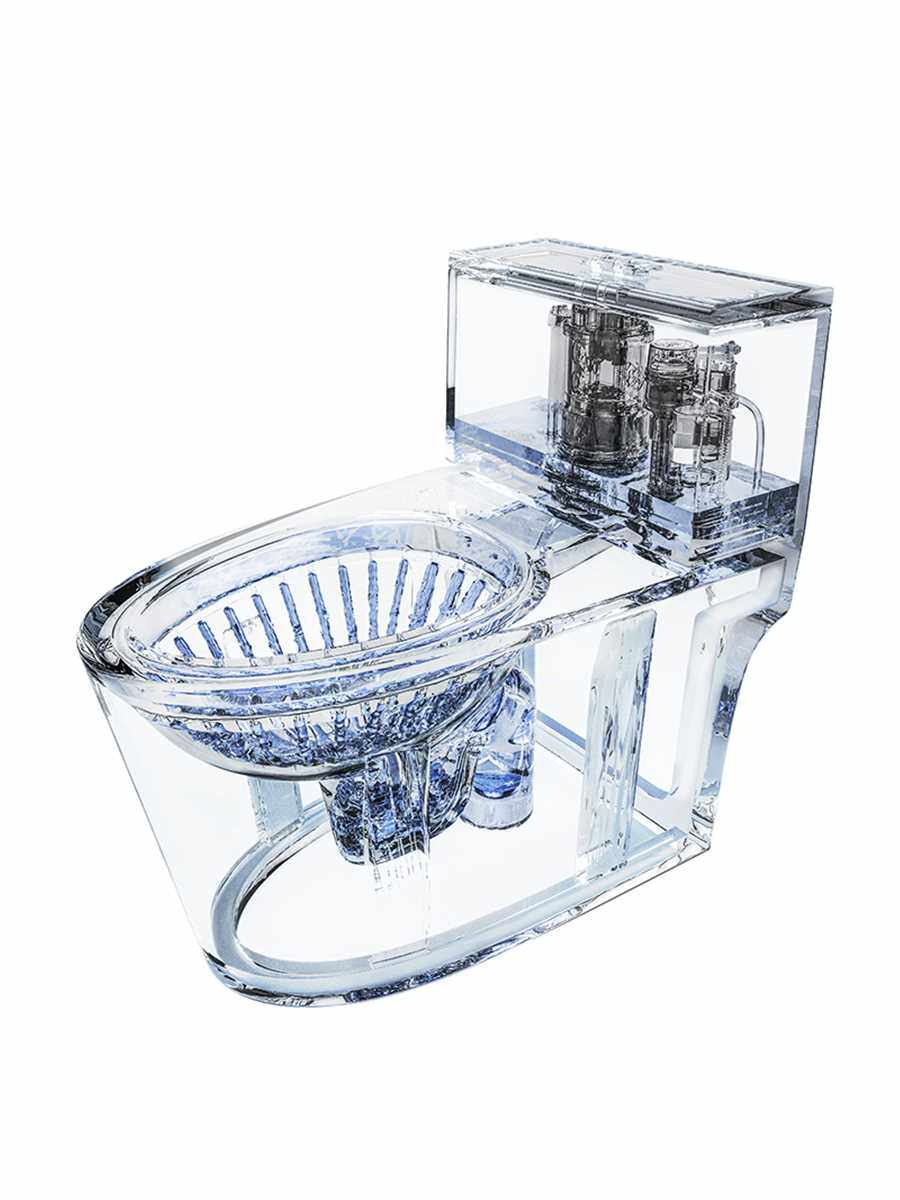 横排墙排直冲式后出水式马桶后排防臭防堵塞家用坐便器60017