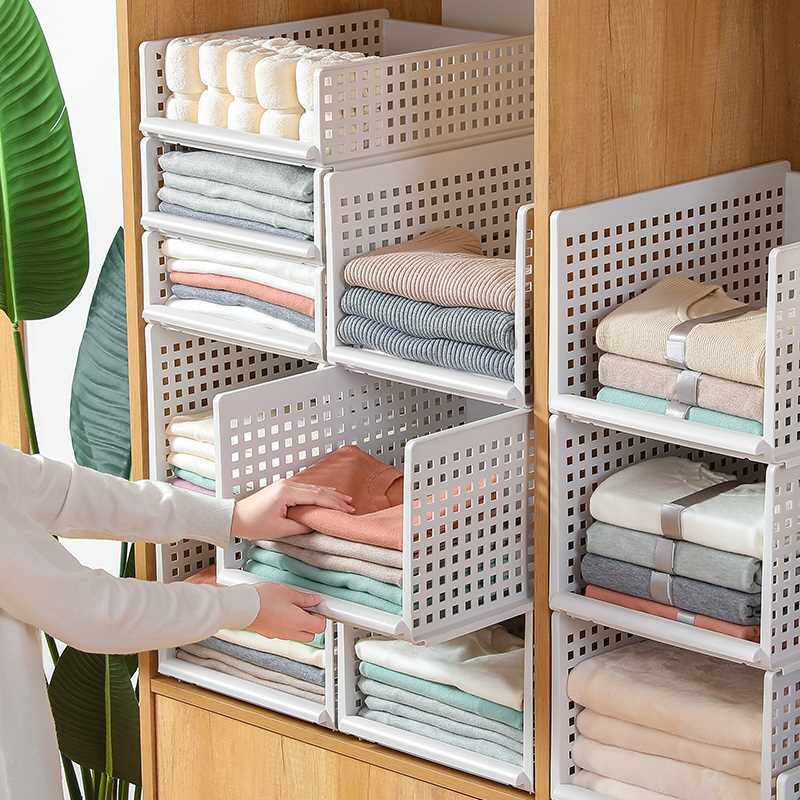 星优衣柜分层隔板收纳神器衣服收纳盒衣橱整理箱抽屉式柜子分层架