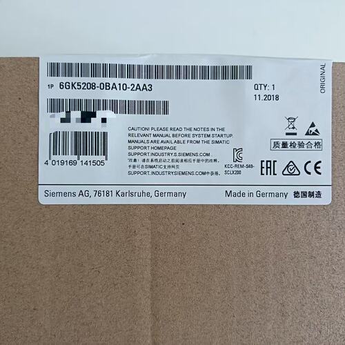 议价6GK5208-0BA10-2AA3西门子交换机，正品未拆封