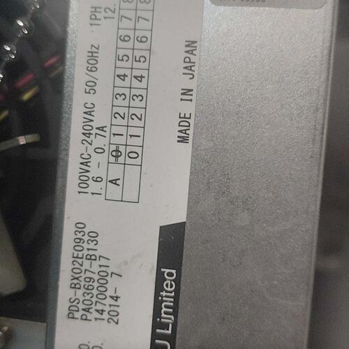 PFU Limited工业控制器，型号PDS-BX02E09