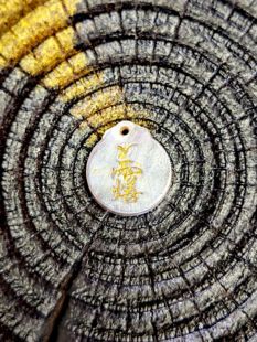 999足银迷你原创小吊坠银翦金好生讳灵官讳纯手工精铸4.6g左右