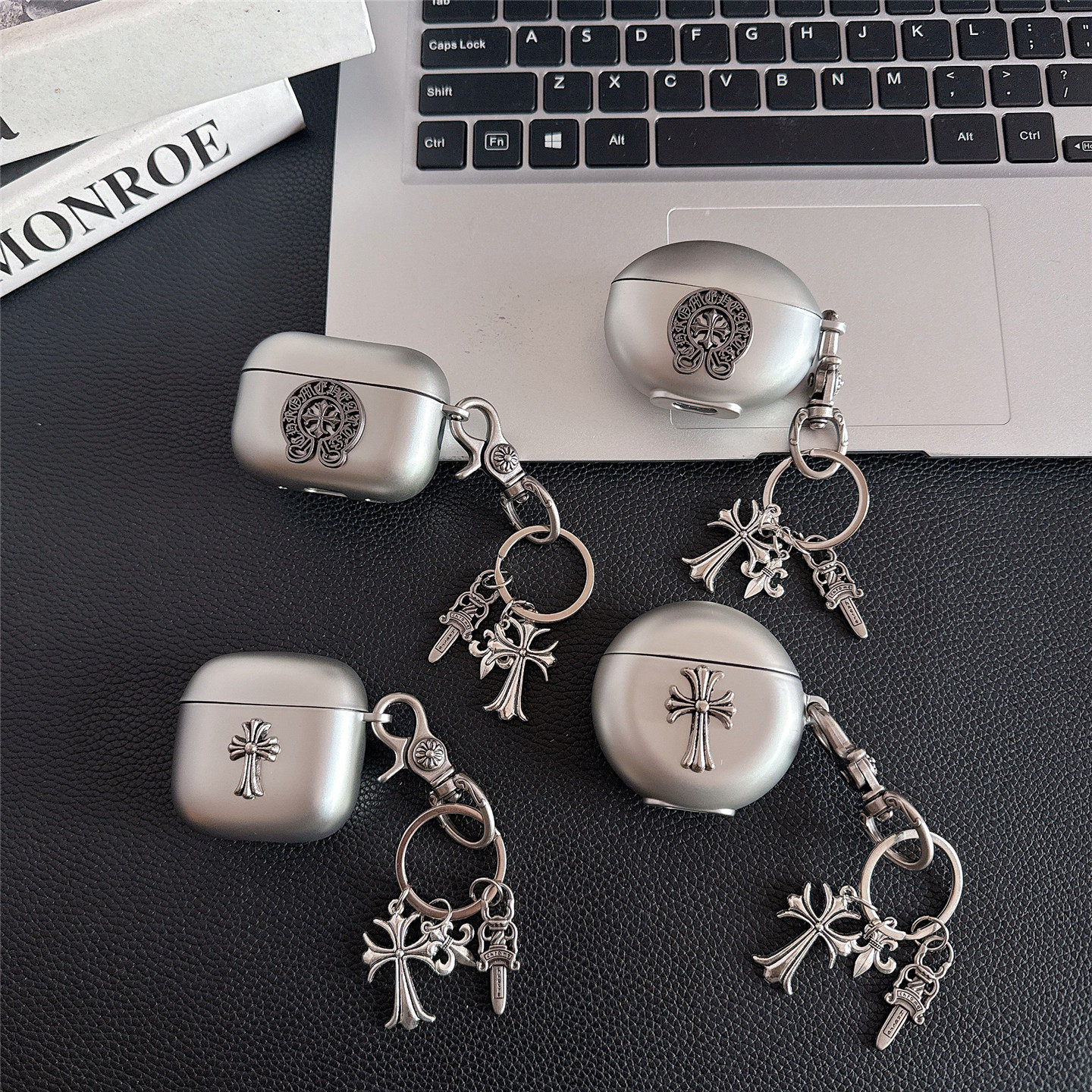 十字架圆盘大挂件适用华为无线蓝牙耳机保护套Freebuds4/5i/6i/7i/por3/pro4/pro5/se2/SE3/SE4/FreeCIip2