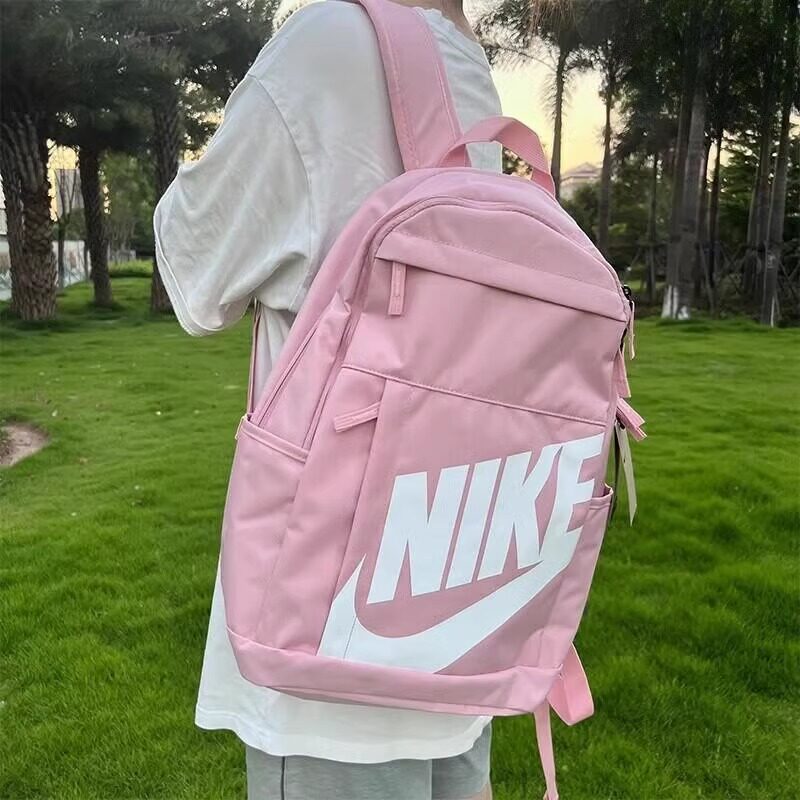 Nike耐克双肩包男女包运动包旅行包学生书包粉色包休闲背包DD0559