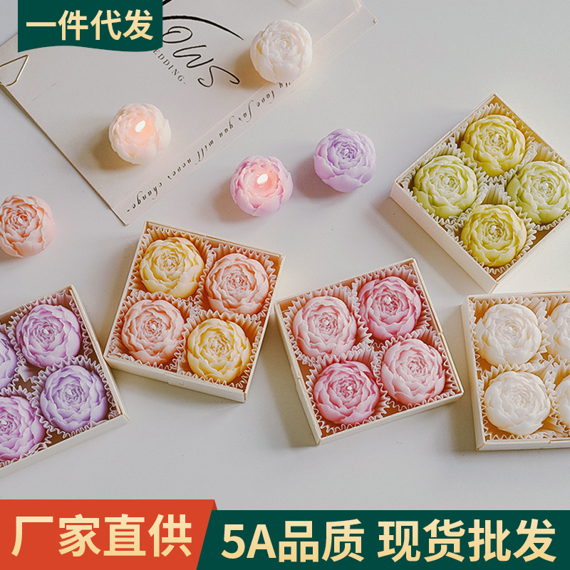 情人节礼物创意生日伴手礼实用小礼品香氛手工玫瑰香薰蜡烛定制