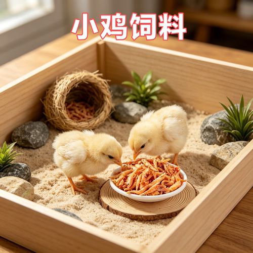 小鸡鸭专用零食淡水虾干罐装营养爬宠小宠小零食辅食饲料高钙蛋白