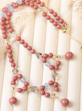 纯手工非遗合香珠芳华吊坠精致女士国风项链招财挂脖送礼生日礼物