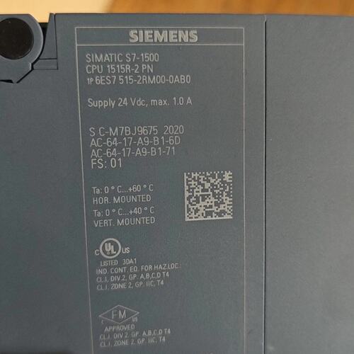 议价SIMATIC S7-1500 CPU 1515R-2可维修