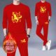 大红色本命年套装 保暖两件套 冬季 男2026属马喜庆鸿运秋衣秋裤 男装