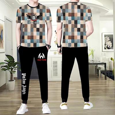 男休闲运动套装夏季薄款冰丝速干