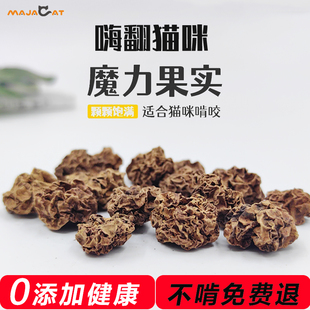 虫瘿果颗粒野生木天蓼果实猫咪磨牙洁牙自嗨食用猫零食玩具幼猫