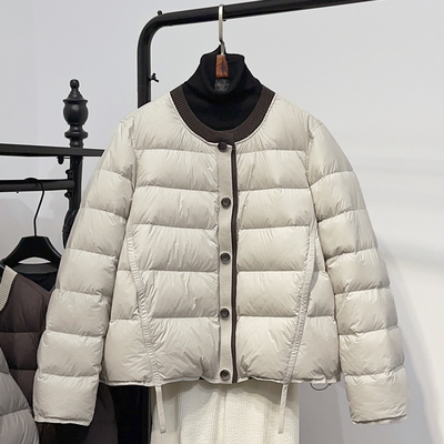 羽绒服女冬短款2025新款韩版宽松圆领时尚洋气时髦小个子爆款外套