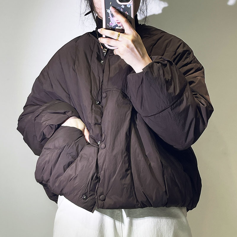 25冬季羽绒服女短款韩系宽松气质百搭洋气时尚保暖90白鸭绒面包服