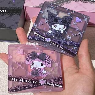 pinkbear眼影盘皮可熊九色美乐蒂大地色燕麦云朵修容细腻库洛米女