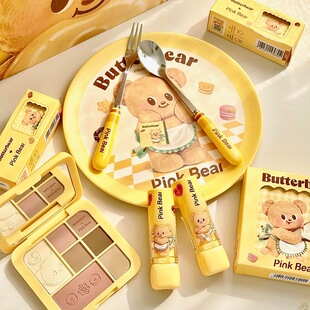 pinkbear黄油小熊联名彩妆礼盒套组皮可熊化妆品送女朋友套盒网红